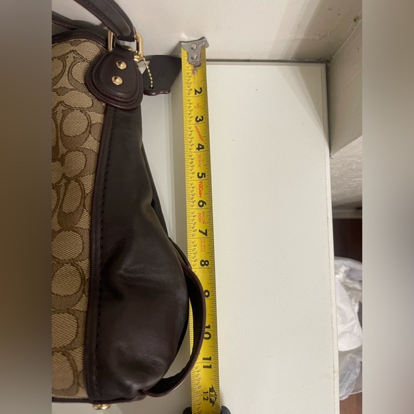 Vintage Y2K Coach Eddie Brown /Tan Signature Shoulder Bag - Picture 12 of 12